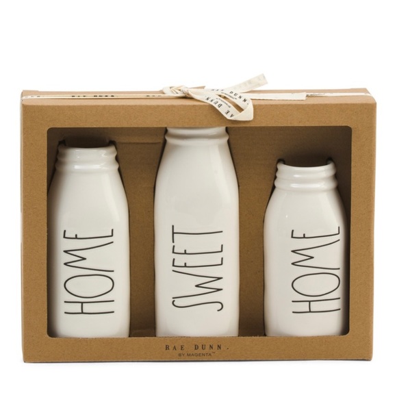 Rae Dunn Other - Rae Dunn HOME SWEET HOME Bud Vases